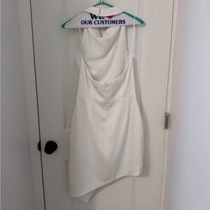 Elliatt White Asymmetrical Dress